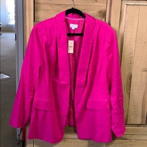 NWT Sz 18 Loft Blazer - bright pink
